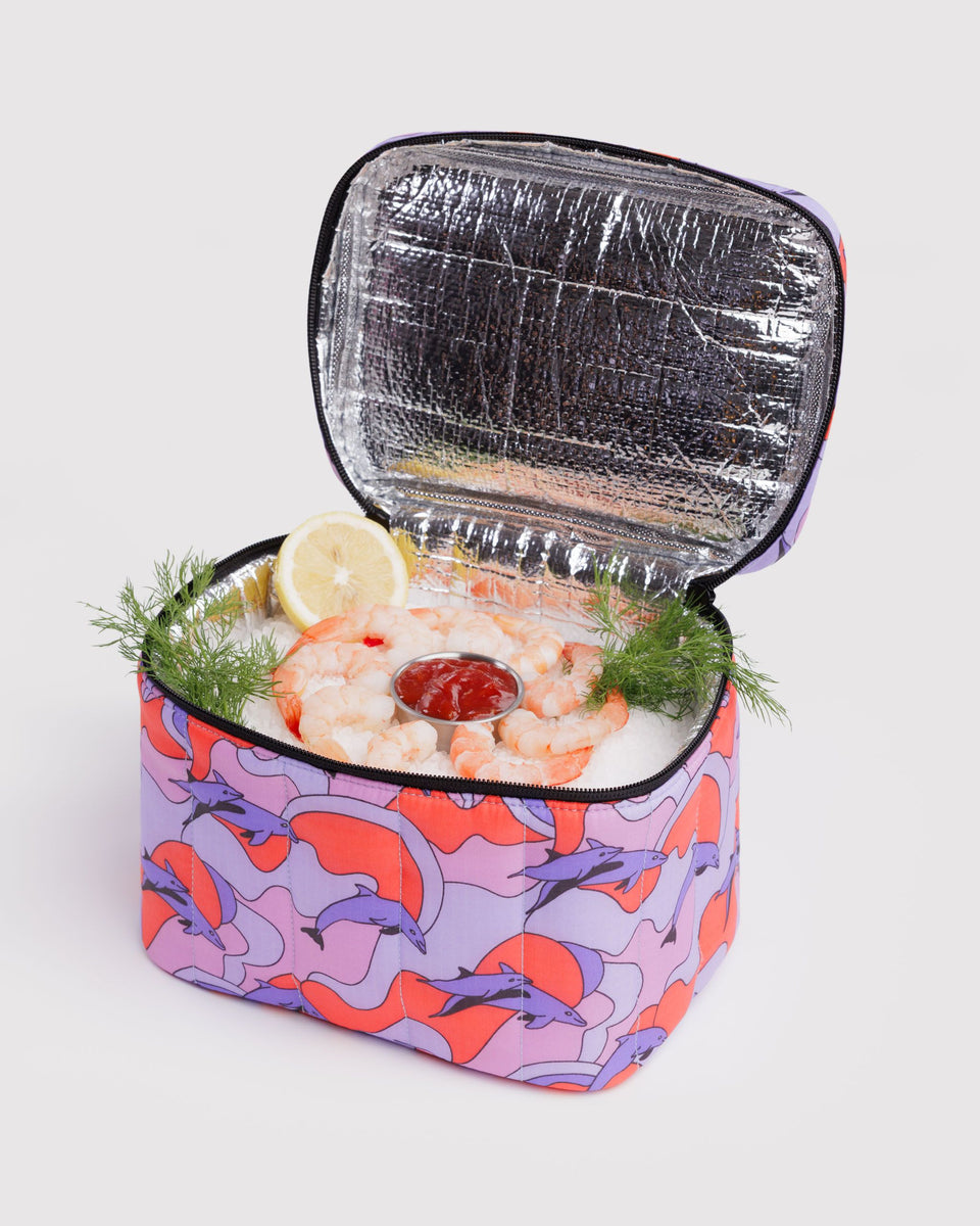 BAGGU Products Puffy Lunch Bag - Dolphins