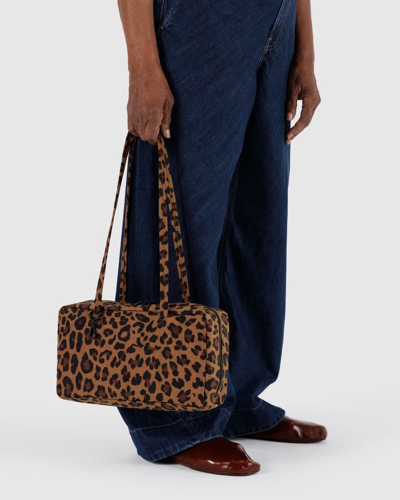 BAGGU  Nylon Bowler Bag - Leopard