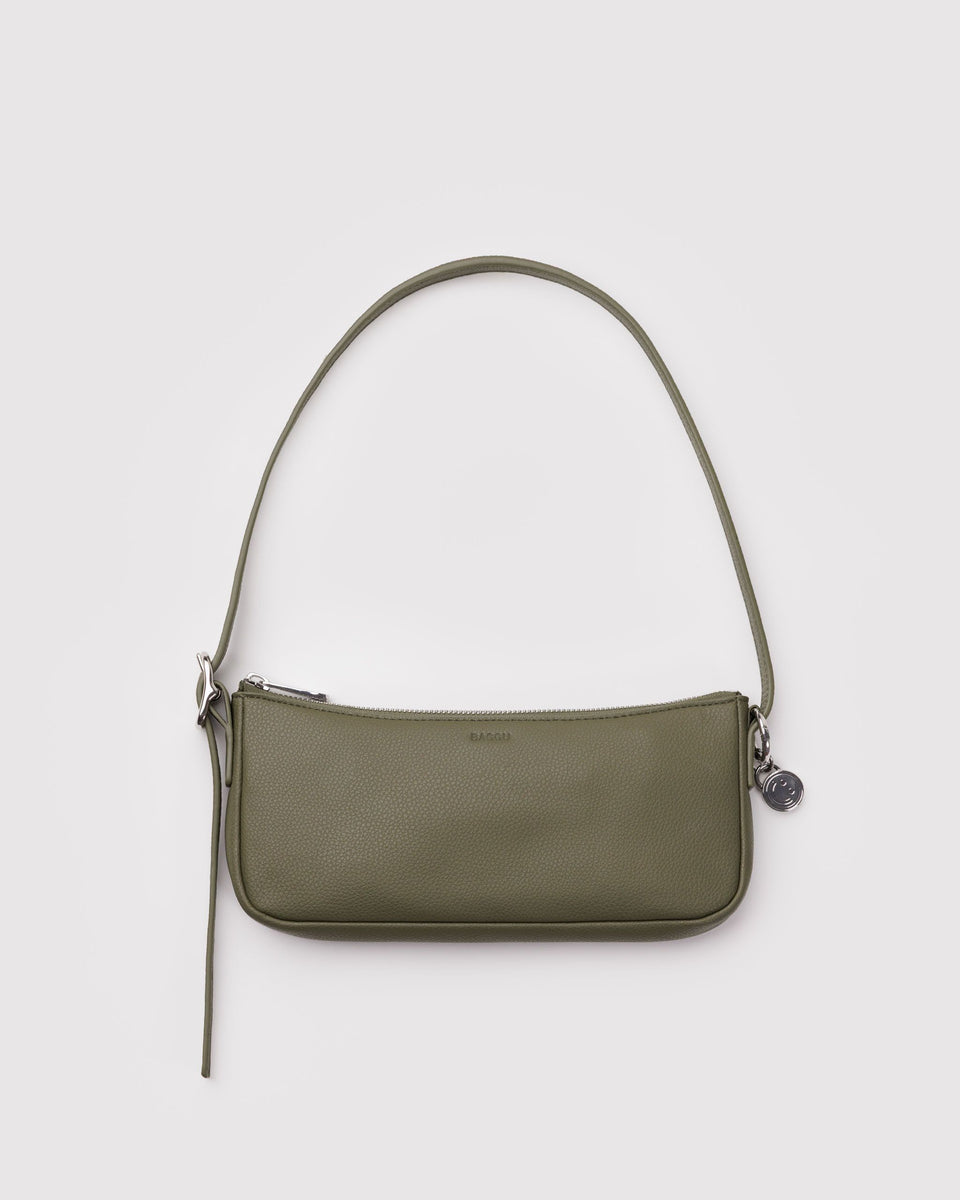 BAGGU Products Recycled Leather Pochette - Loden
