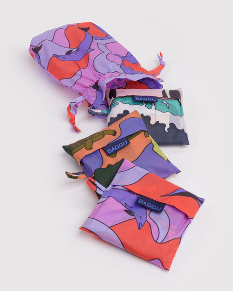 BAGGU Reusable Bags Standard Baggu Set of 3 - Vacation Animals