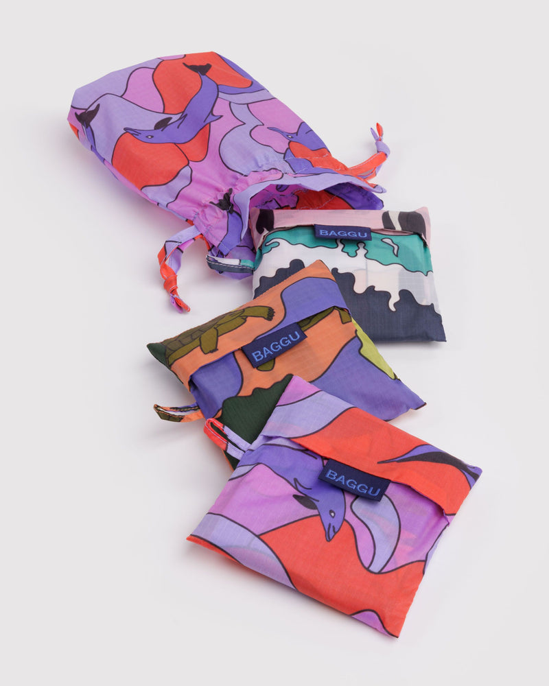 BAGGU  Standard Baggu Set of 3 - Vacation Animals