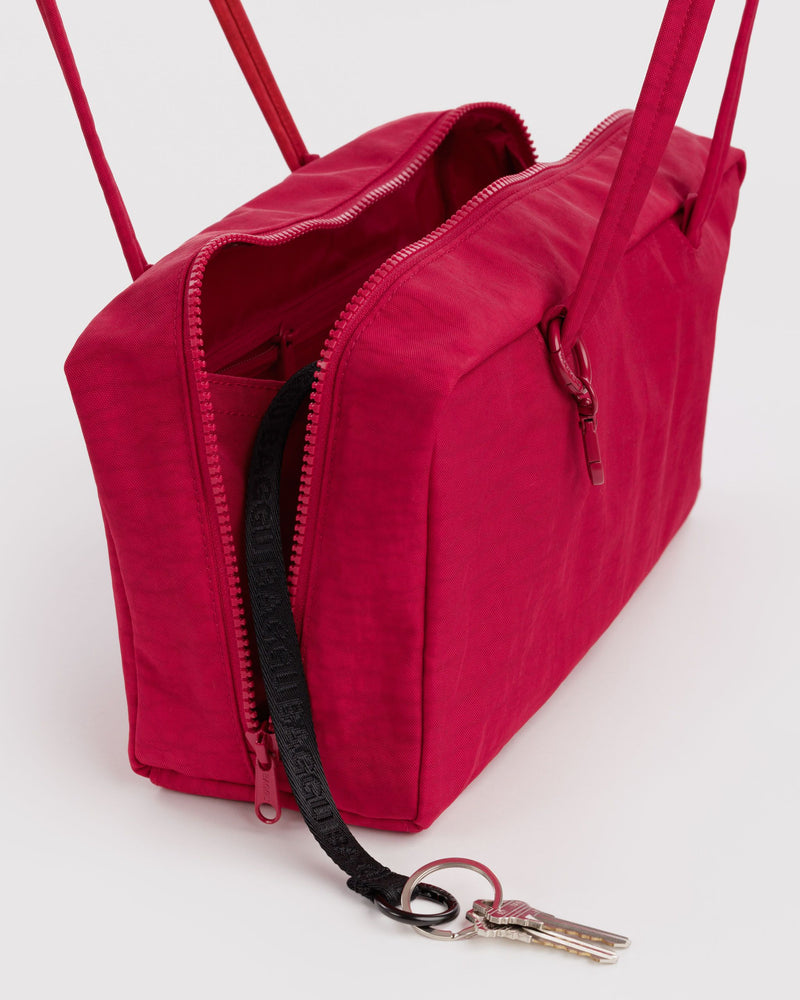 BAGGU  Nylon Bowler Bag - Cherry