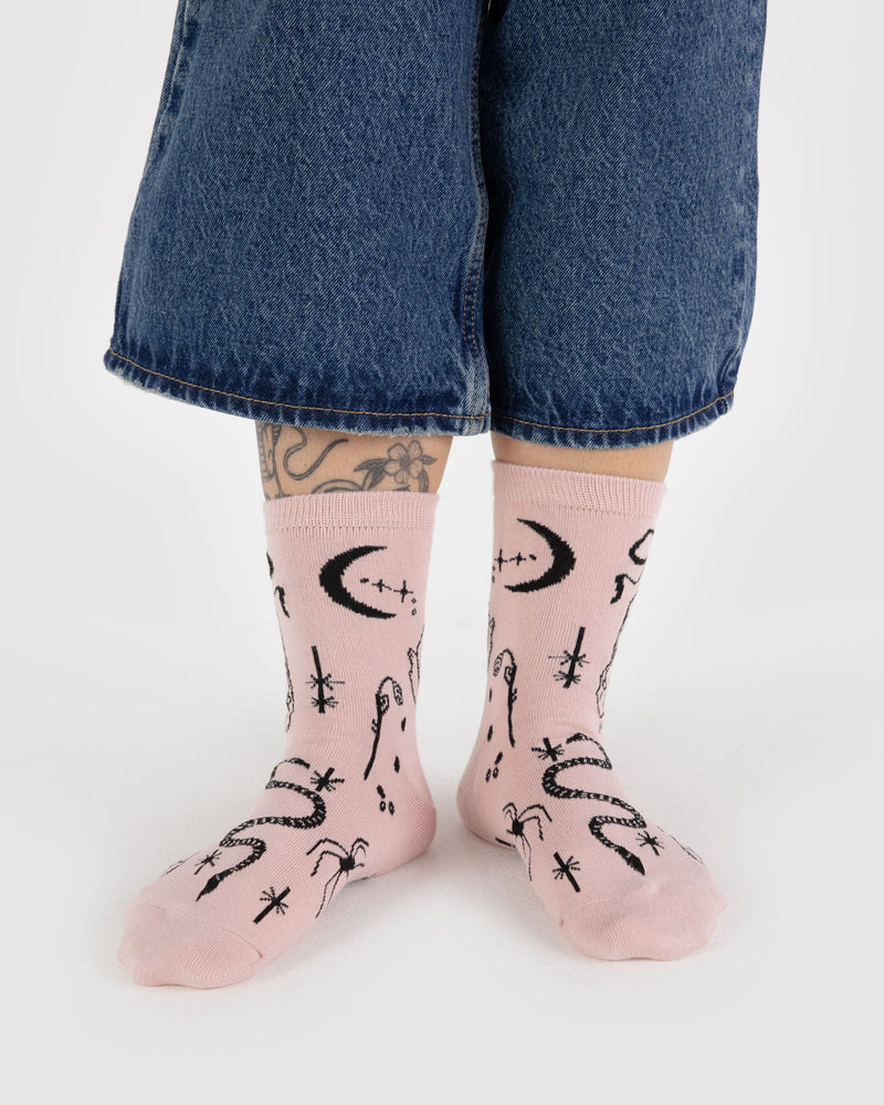 BAGGU  Crew Sock - Ballet Icons