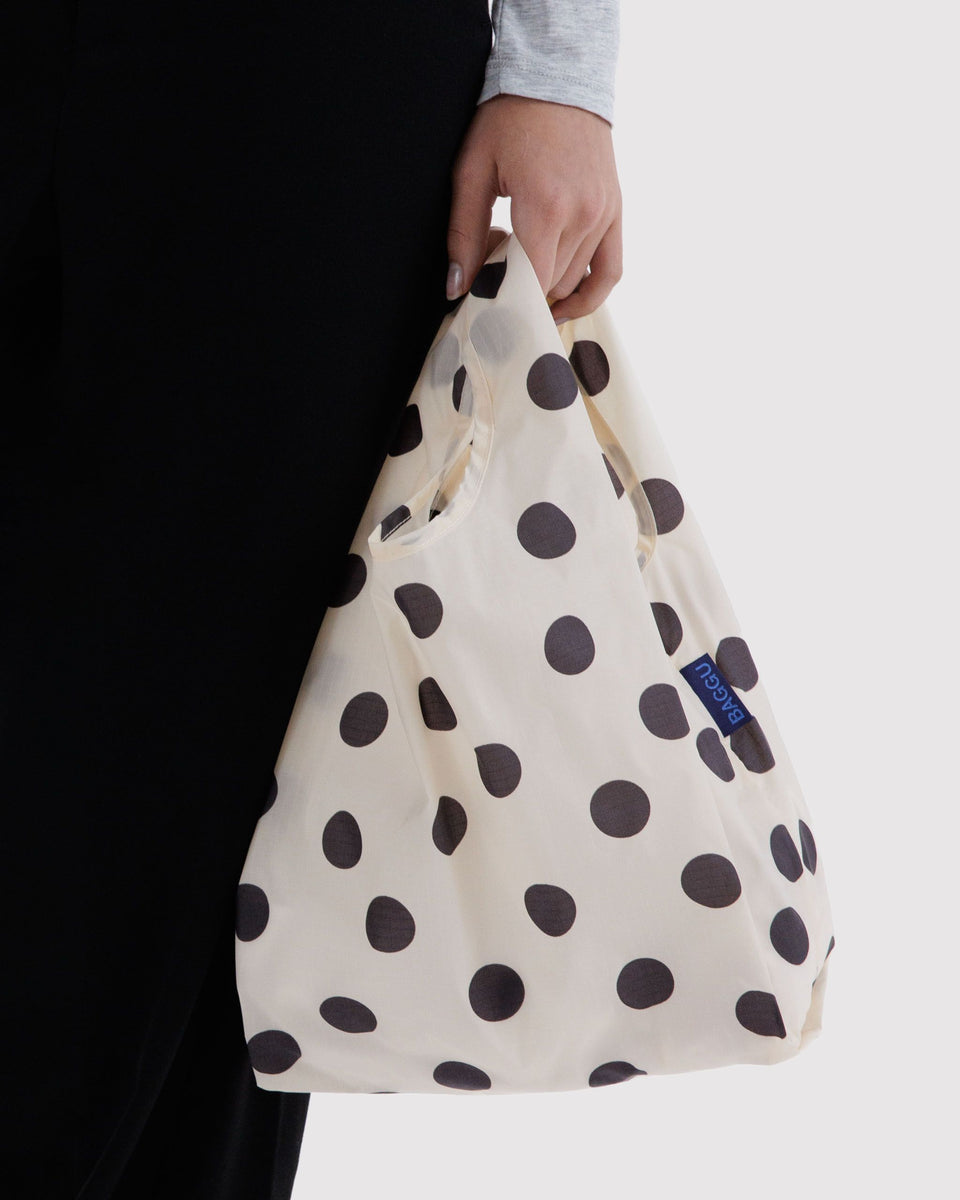 BAGGU Reusable Bags Baby Baggu - Cream and Black Polka Dot