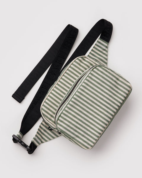 BAGGU New Arrivals Fanny Pack - Sage Stripe