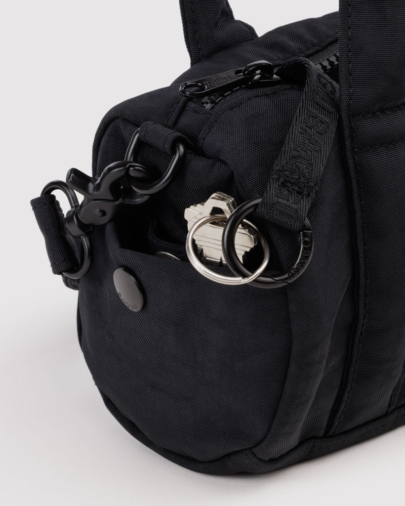BAGGU Black Bags Small Nylon Duffle Bag - Black