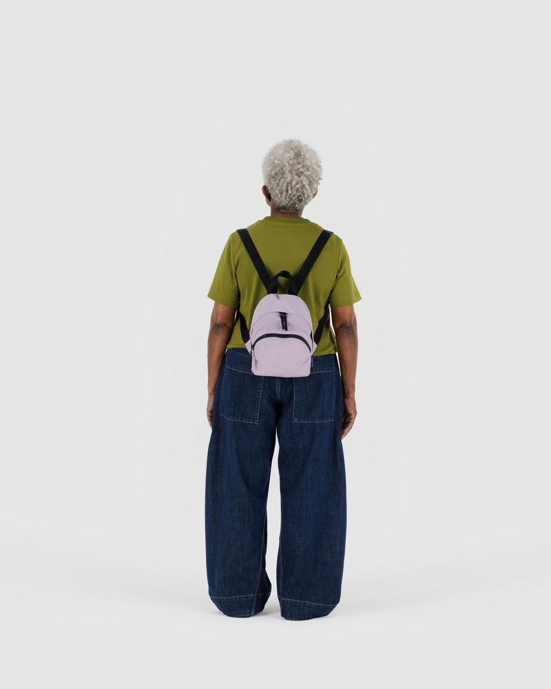 BAGGU  Mini Nylon Backpack - Dusty Pink