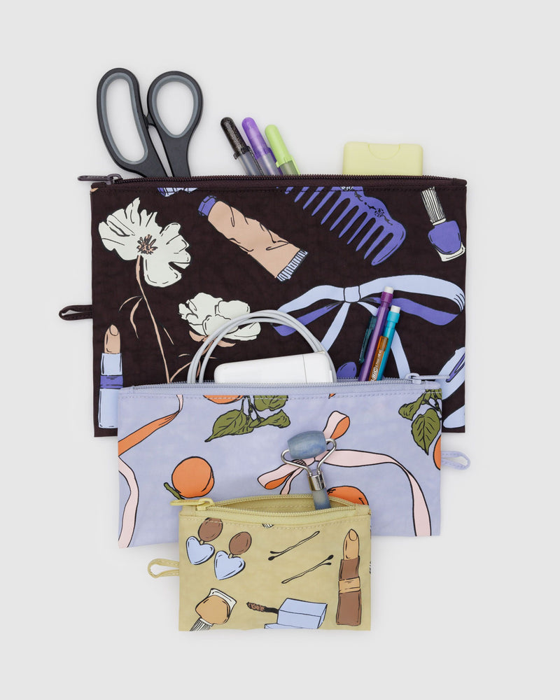 BAGGU.com Pouches Flat Pouch Set - Get Ready With Me