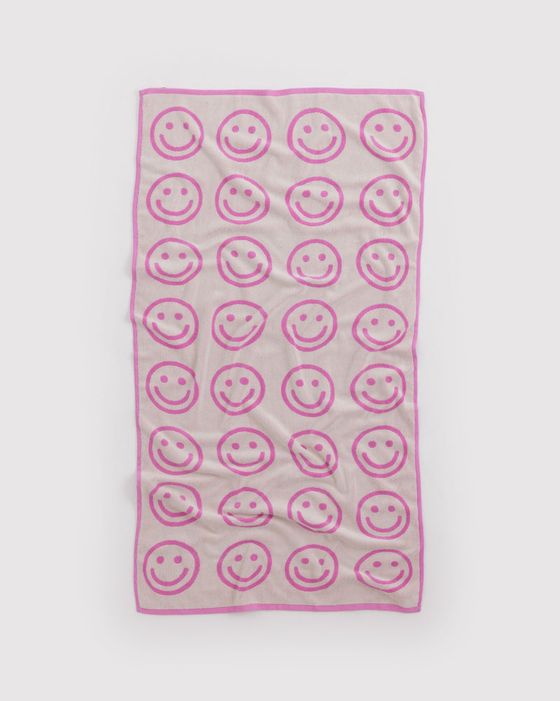 BAGGU  Bath Towel - Happy Pink