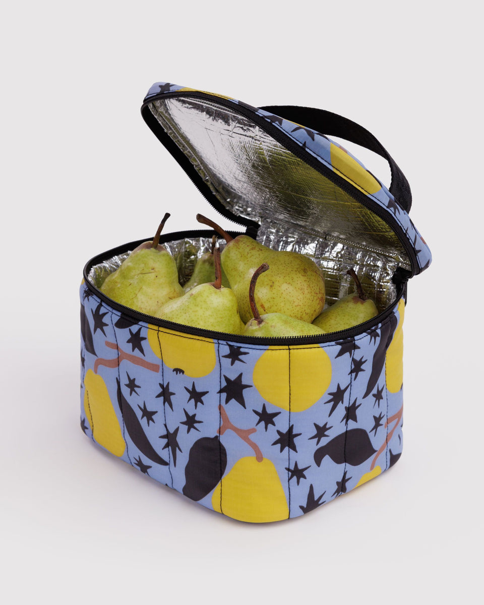 BAGGU Home & Outdoor Puffy Lunch Bag - Golden Pears