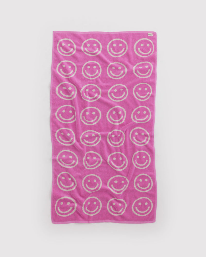 BAGGU  Bath Towel - Happy Pink