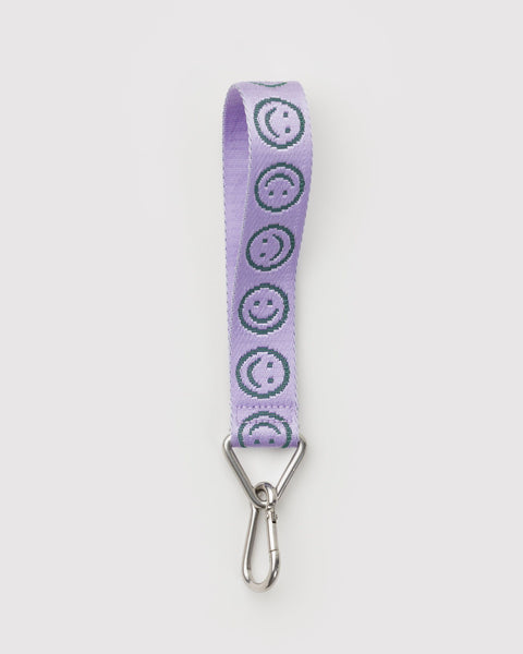 BAGGU Cases & Sleeves Logo Keychain - Lilac Happy