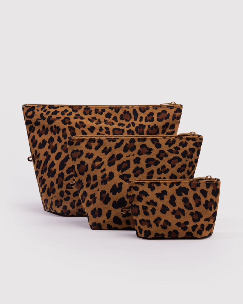 BAGGU Travel Go Pouch Set - Leopard