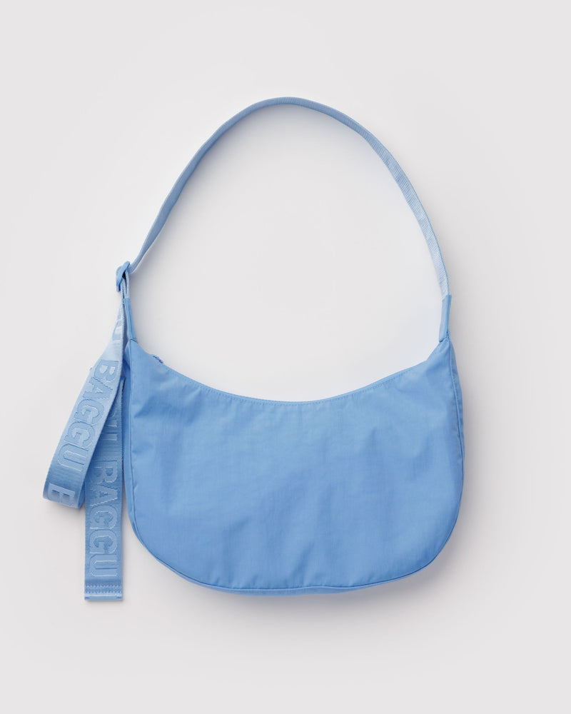 BAGGU New Arrivals Medium Nylon Crescent Bag - Piscine