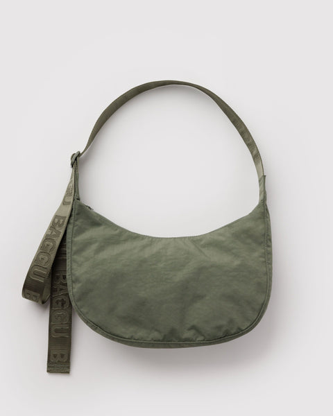 BAGGU Nylon Crescent Bags Medium Nylon Crescent Bag - Caper