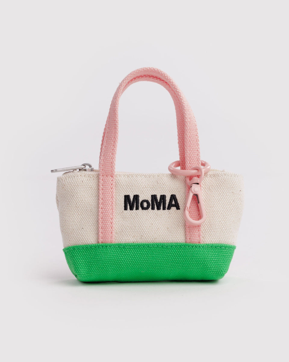 BAGGU MoMA MoMA Tote Charm - Pink/ Green