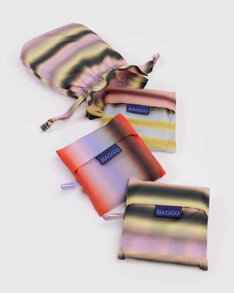 BAGGU Reusable Bags Standard Baggu Set of 3 - Gradient Stripes