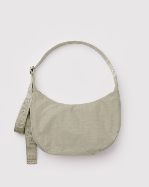 BAGGU New Arrivals Medium Nylon Crescent Bag - Celadon