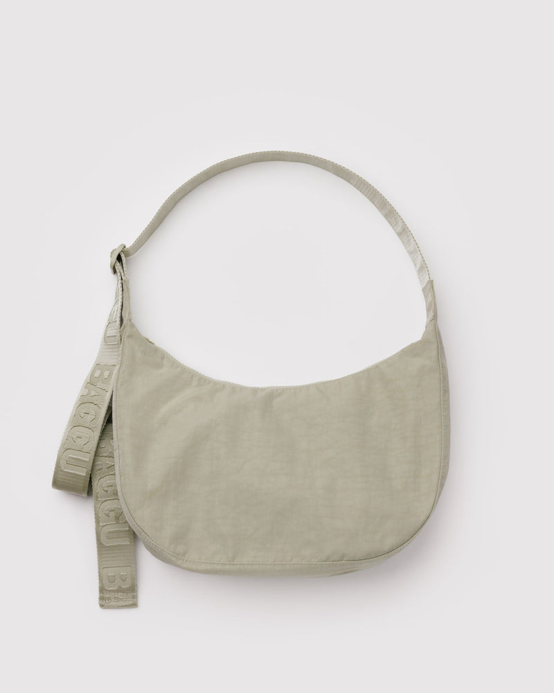 BAGGU New Arrivals Medium Nylon Crescent Bag - Celadon