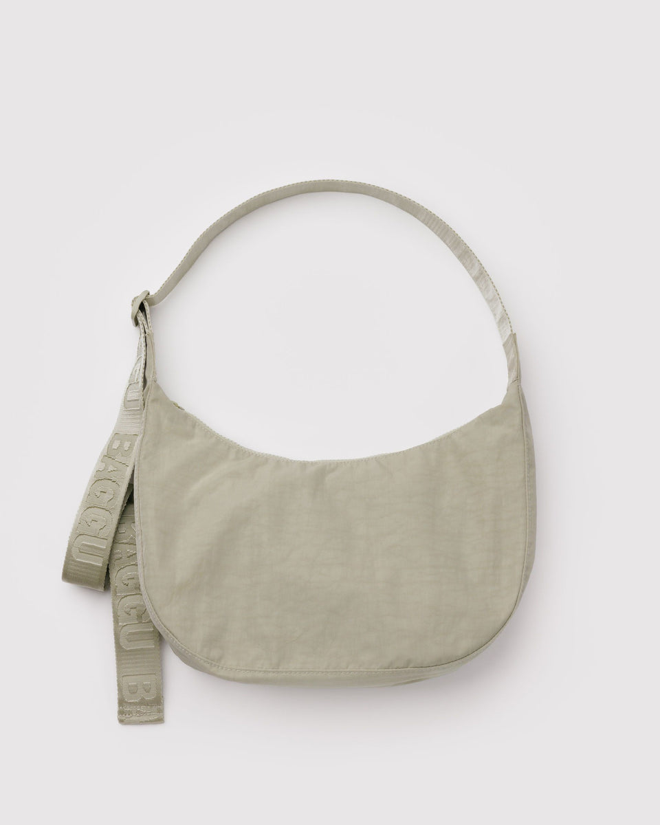 BAGGU Products Medium Nylon Crescent Bag - Celadon