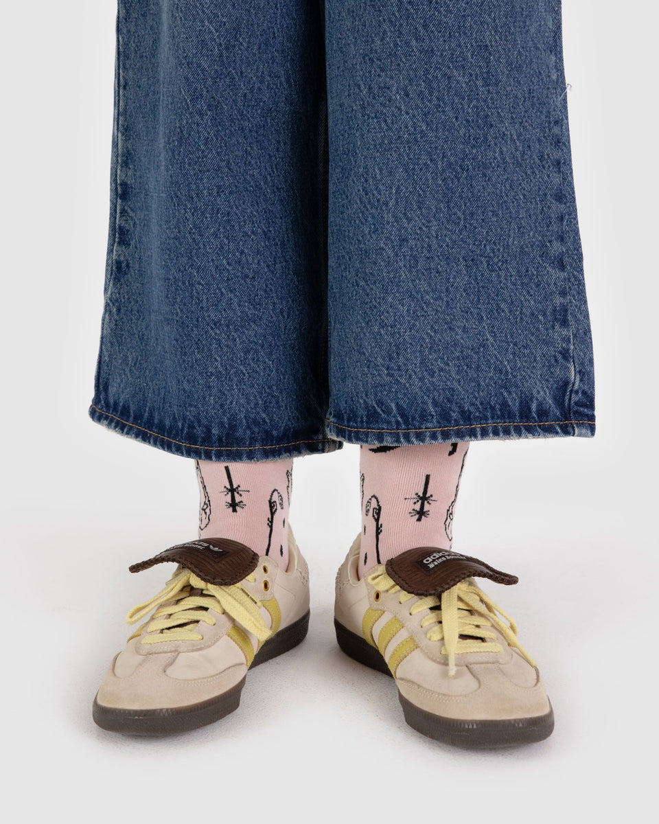BAGGU Products Crew Sock - Ballet Icons