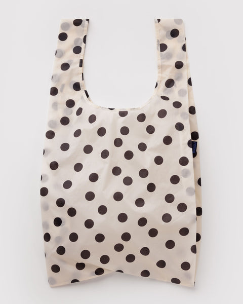 BAGGU Reusable Bags Big Baggu - Cream and Black Polka Dot
