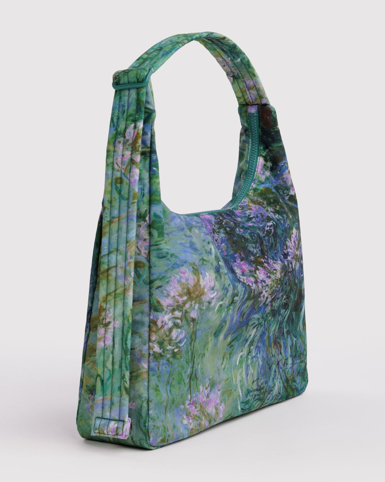 Nylon Shoulder Bag - Agapanthus Claude Monet