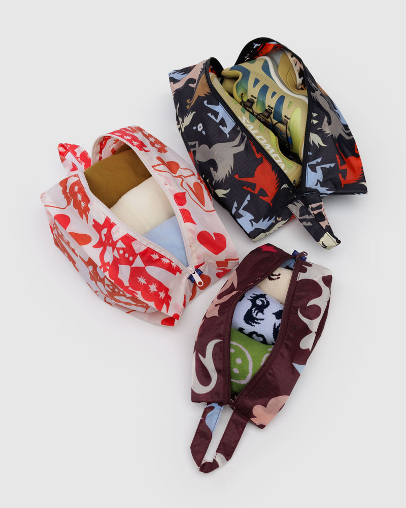 BAGGU Pouches 3D Zip Set - Western Cut Outs