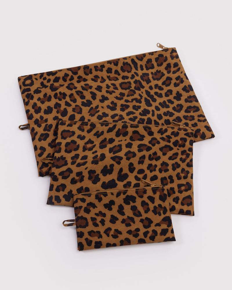 BAGGU Travel Go Pouch Set - Leopard