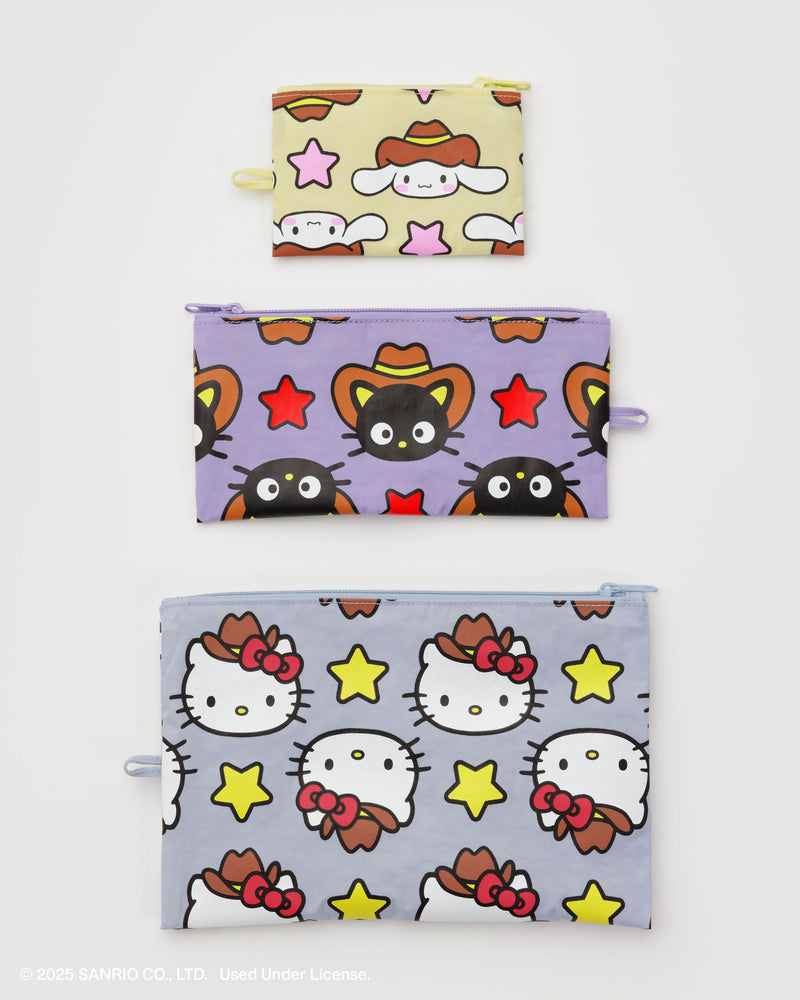 BAGGU.com Organization Flat Pouch Set - Hello Kitty & Friends Western