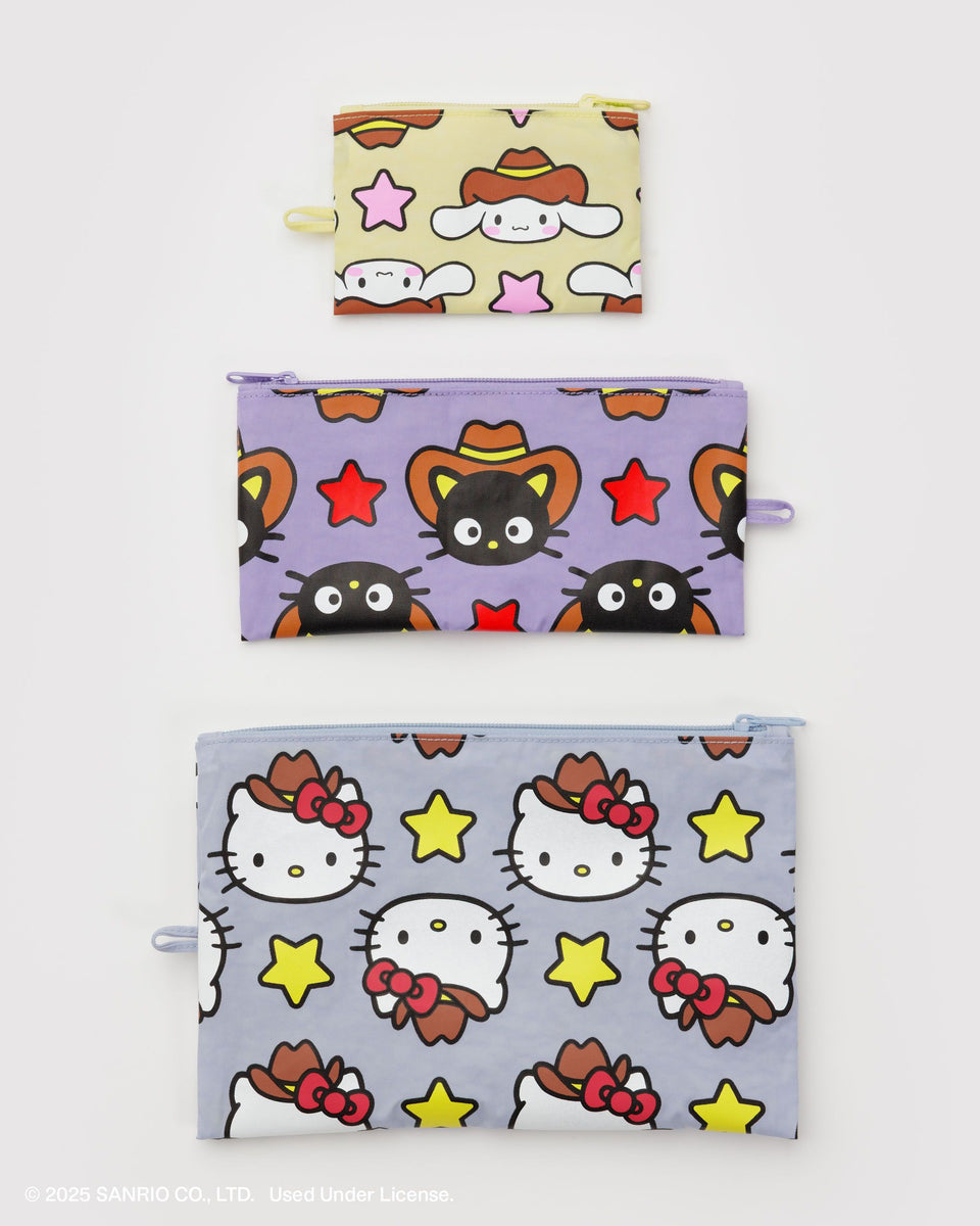 BAGGU Products Flat Pouch Set - Hello Kitty & Friends Western