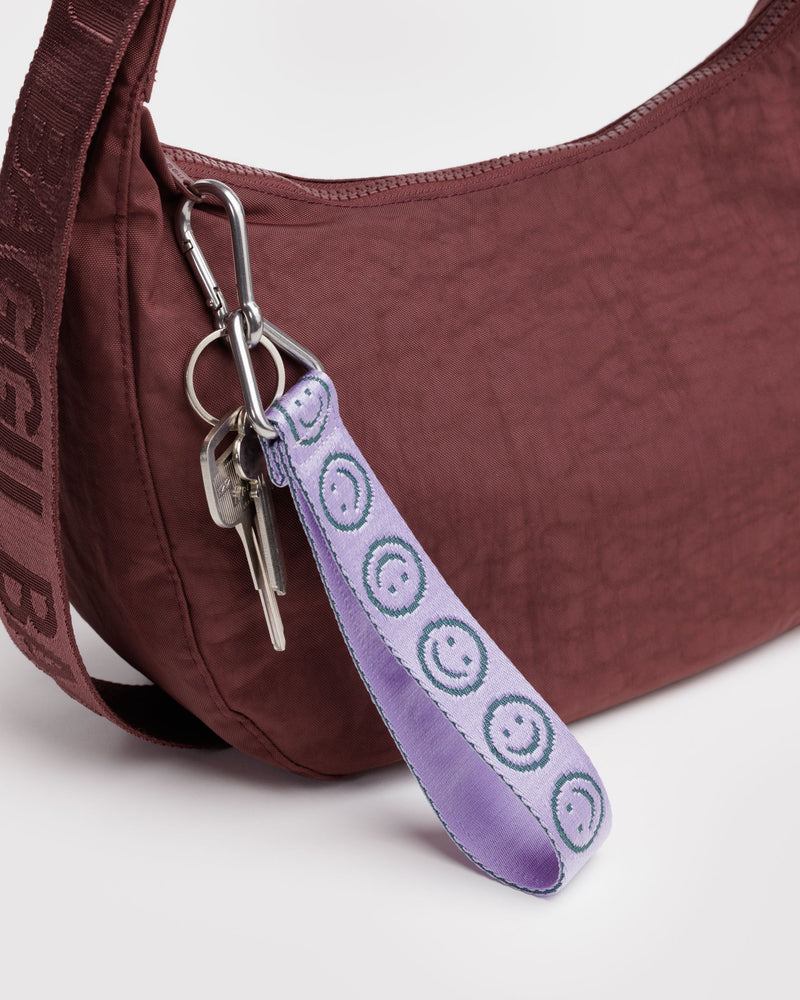 BAGGU.com  Logo Keychain - Lilac Happy