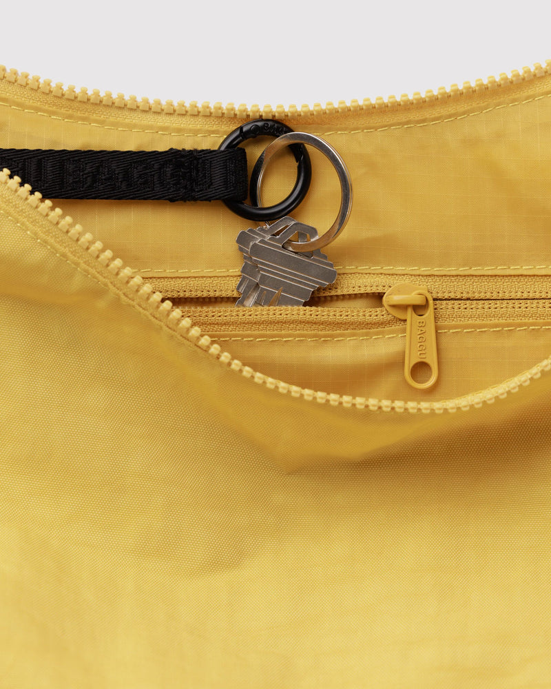 BAGGU  Medium Nylon Crescent Bag - Sunflower