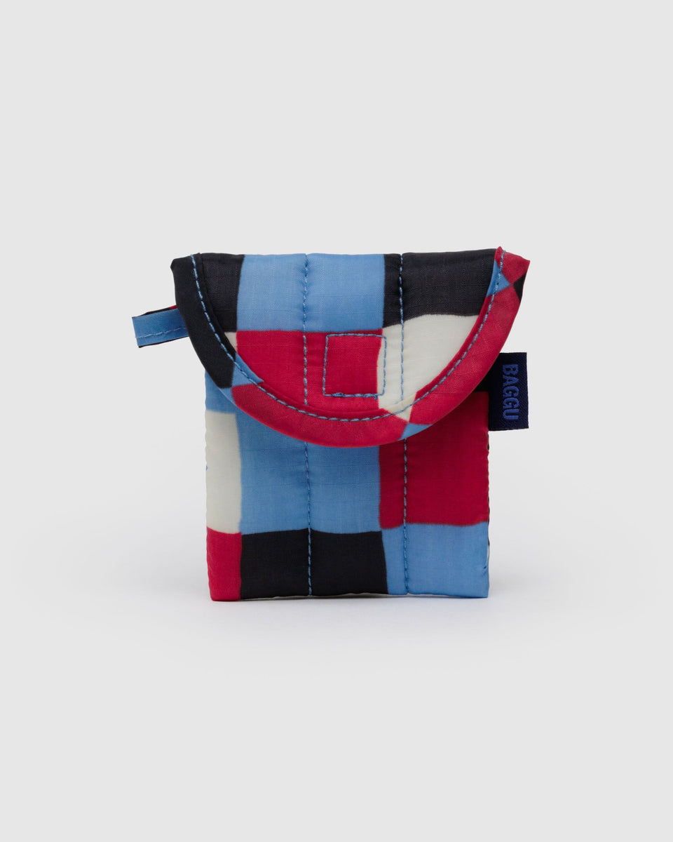 BAGGU Products Puffy Earbuds Case - Painted Check