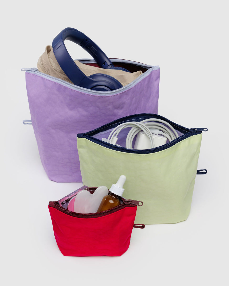 BAGGU.com Travel Go Pouch Set - Kaleidoscope Mix