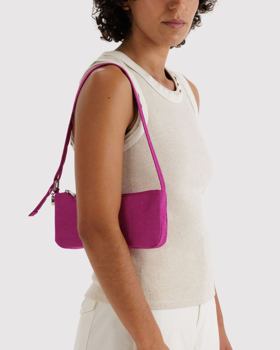 BAGGU Products Nylon Pochette - Deep Fuchsia