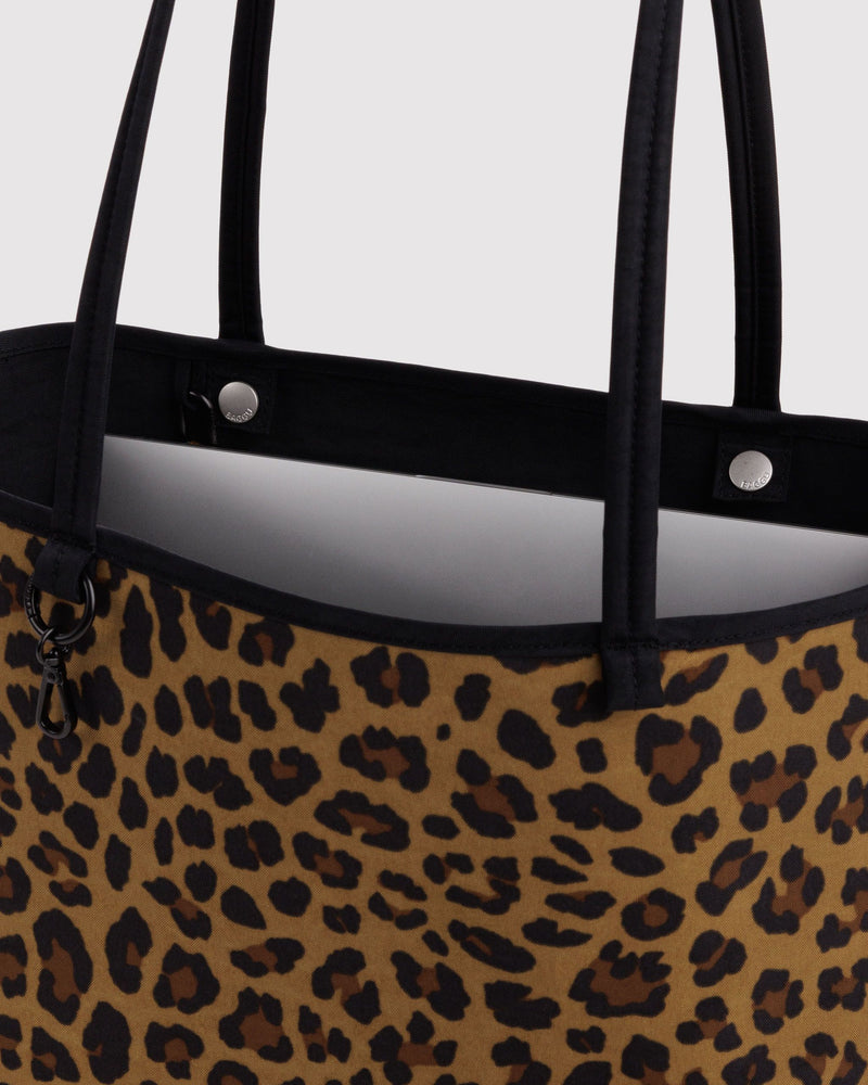 BAGGU  Medium Nylon Reversible Tote - Leopard Mix