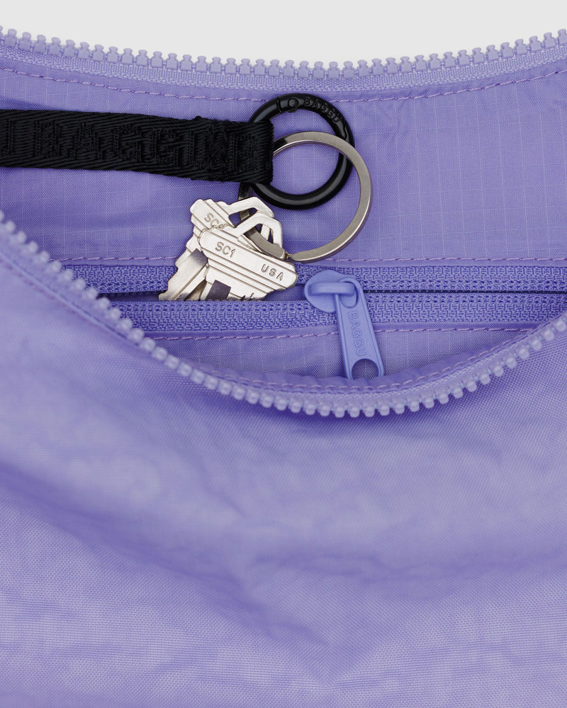 BAGGU Crossbody Bags Medium Nylon Crescent Bag - Wisteria