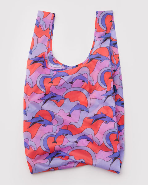 BAGGU Reusable Bags Big Baggu - Dolphins