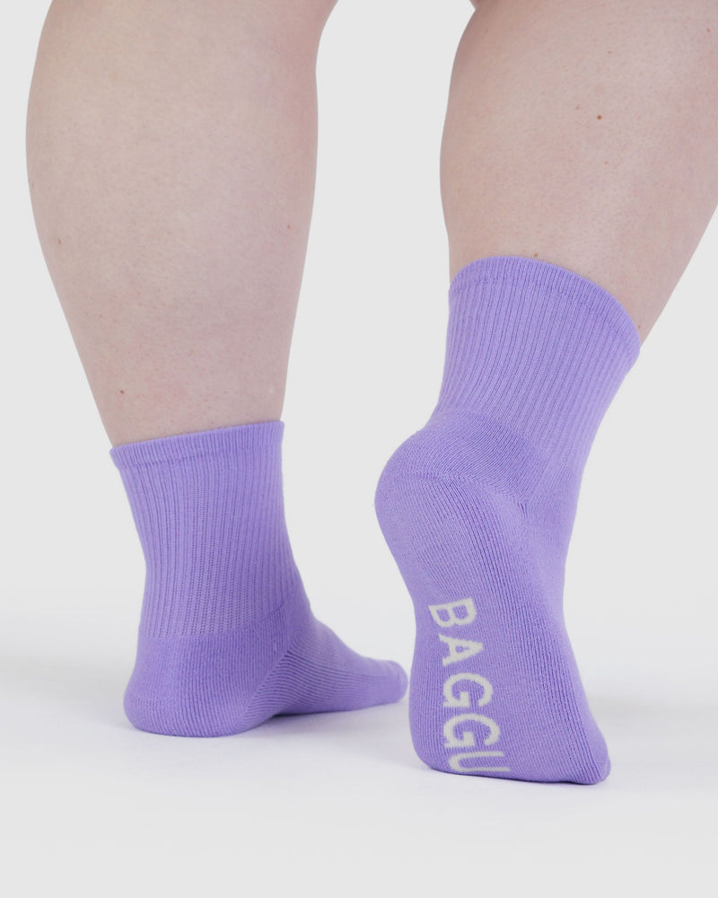 BAGGU  Ribbed Sock - Wisteria