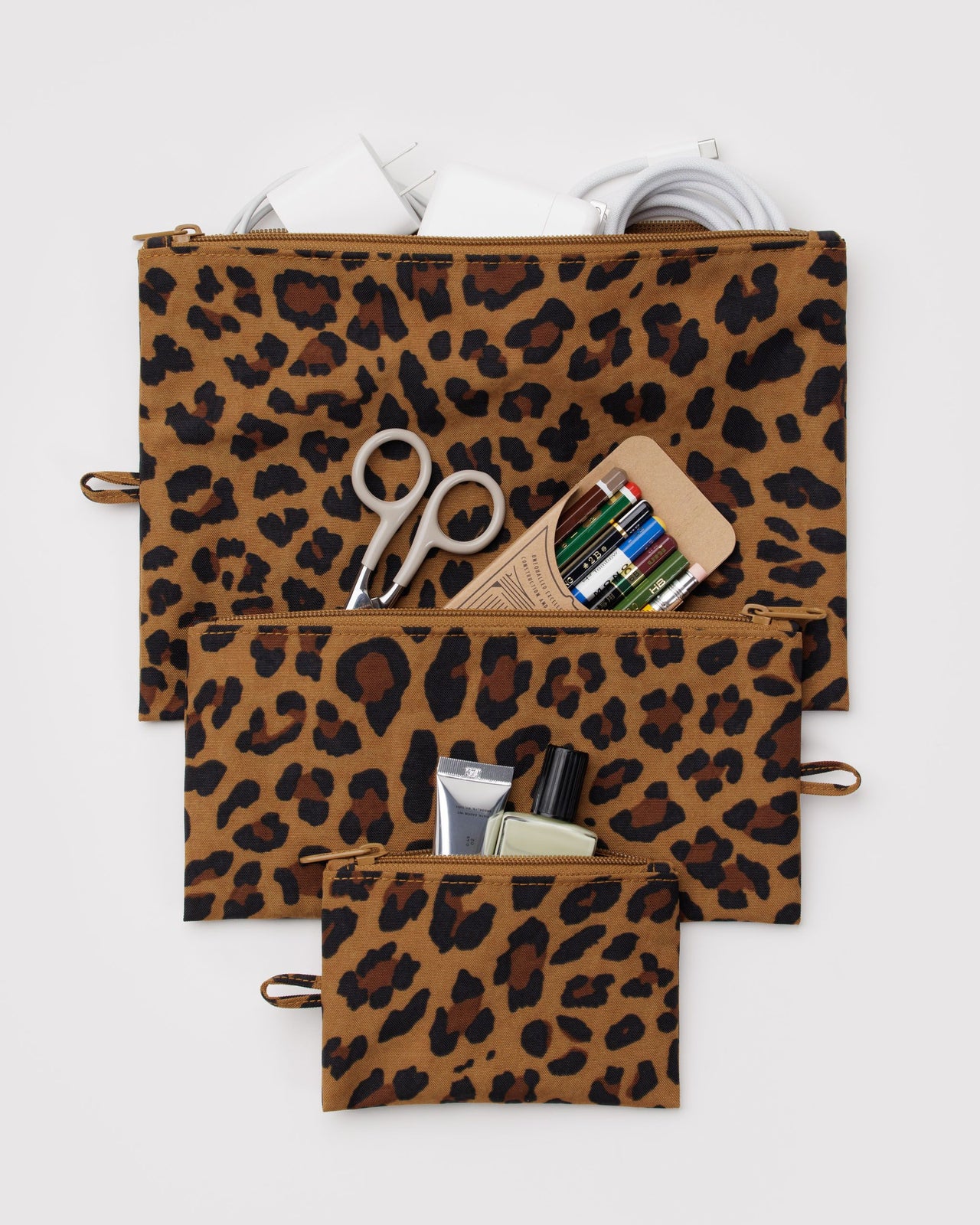 Flat Pouch Set - Leopard