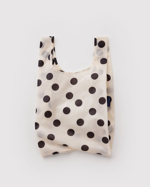 BAGGU Reusable Bags Baby Baggu - Cream and Black Polka Dot
