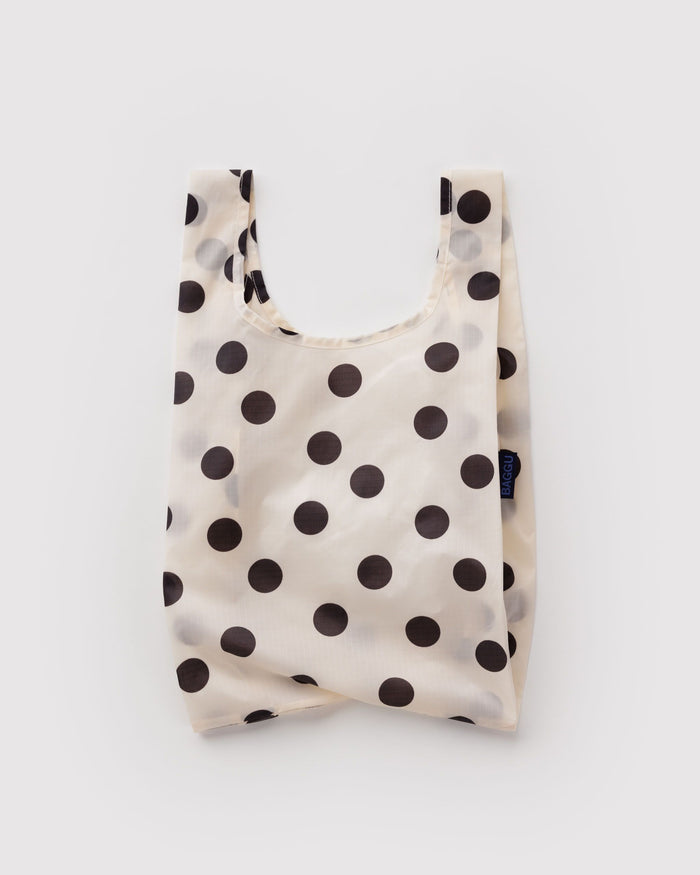 BAGGU New Arrivals Baby Baggu - Cream and Black Polka Dot