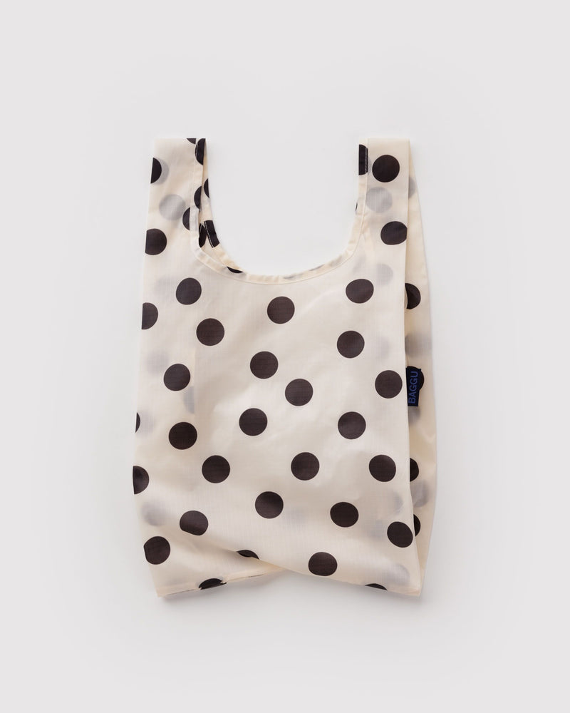 BAGGU  Baby Baggu - Cream and Black Polka Dot
