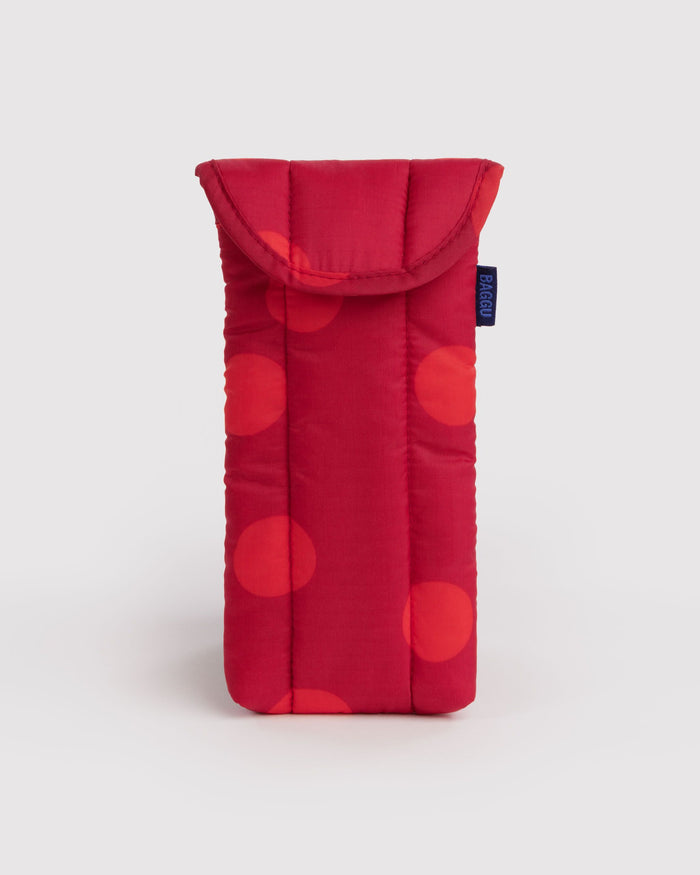 BAGGU Accessories Puffy Glasses Sleeve - Red Polka Dot