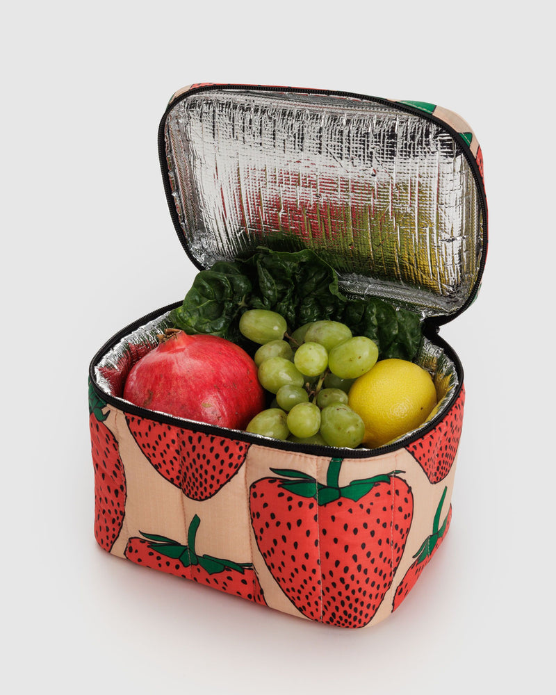 BAGGU  Puffy Lunch Bag - Strawberry
