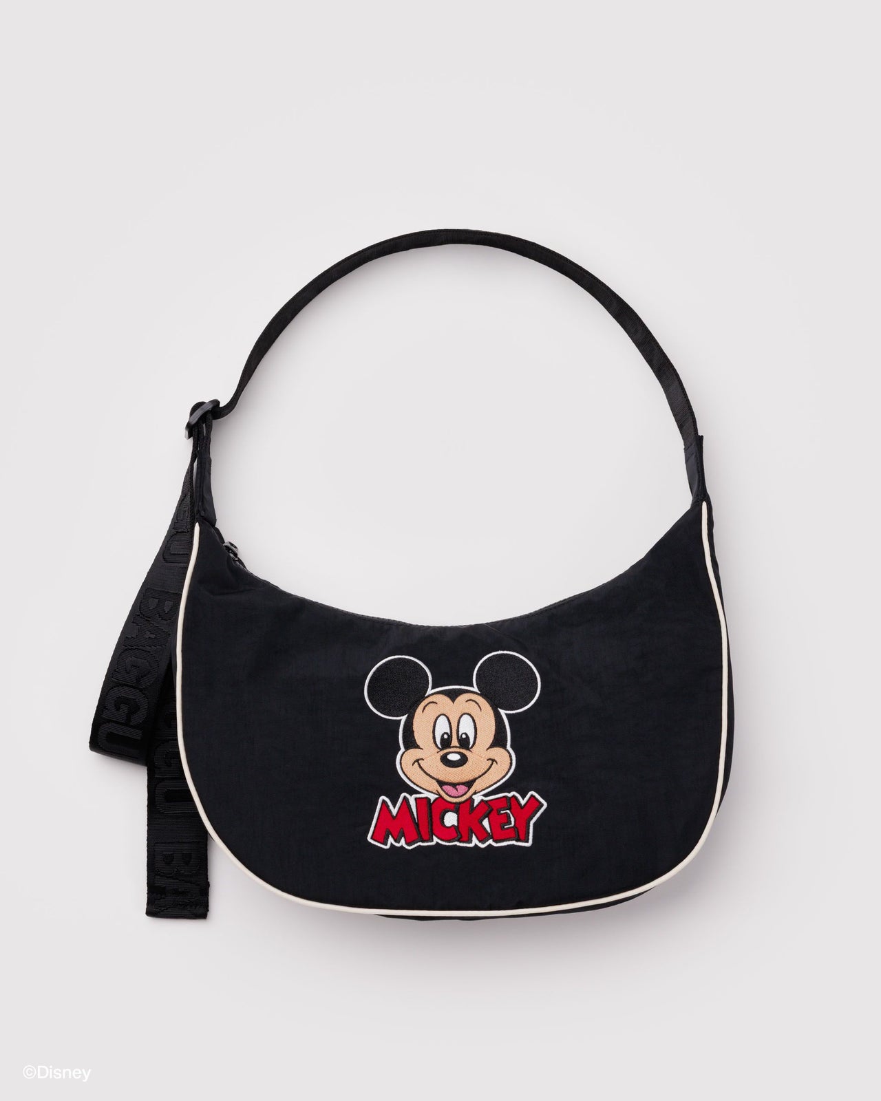 Medium Nylon Crescent Bag - Embroidered Mickey Mouse Club