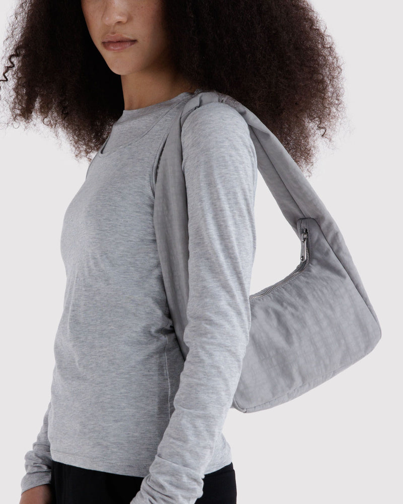 BAGGU  Small Nylon Meringue Bag - Fog