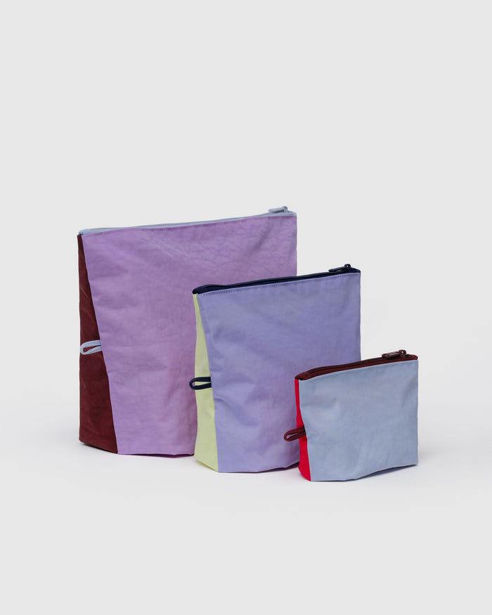 BAGGU Pouches Go Pouch Set - Kaleidoscope Mix