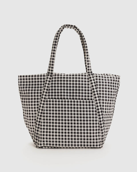BAGGU Travel Cloud Bag - Black & White Gingham